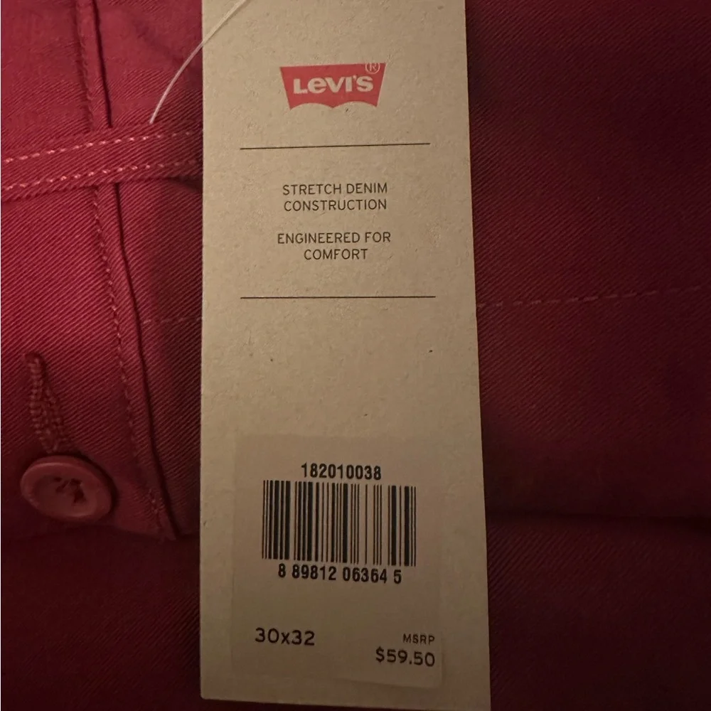 Levi’s || straight chino stretch Red Men's Denim size 30x32